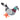 Gray felt pigeon ornament with green and purple neck feathers and orange feet