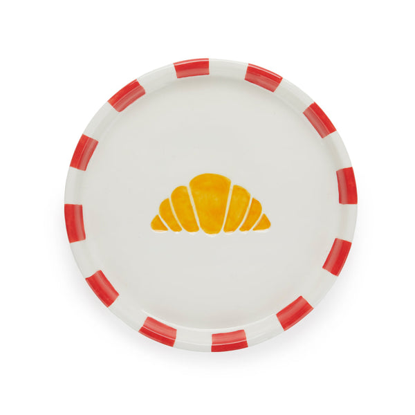 Balvi Croissant Plate, Red