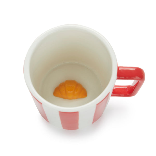 Balvi Croissant Surprise Mug, Red, 350 ml