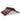 Semi Curved Wooden Hangers, 17.5" Walnut-Gold Pack-5