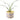 Wool Check Flower Pot