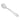 Fortessa Grand City salt spoon handle detail