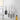 Yamazaki Tower Magnetic Knife Rack in white in a minimalist kitchen, lifestyle