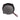 Staub 11 inch deep skillet in Grenadine, top view of the black matte enamel interior