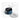 Space Folding Handle Ceramic Non-stick Blue Saucepan & Lid