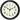 Infinity Instruments Retro 9.5" Wall Clock, Black — angle