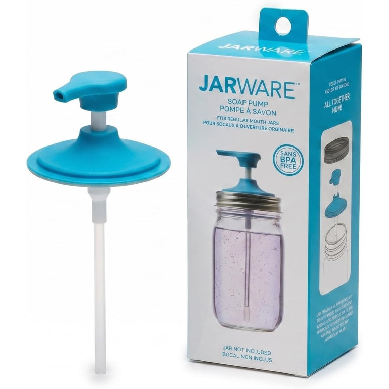 Jarware soap pump lid for regular mouth mason jar