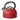 OGGI Whistling Tea Kettle 64oz Nylon Handle Brick Red
