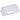 Clear glass butter dish with ribbed embossed lid