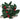 Wool felt holly garland with leaves, berries, and gold embroidery draped in a loop