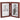 Malden Concepts walnut wood picture frame, double vertical, holds two 4x6 photos