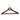 Semi Curved Wooden Hangers, 17.5" Walnut-Gold Pack-5