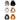 Six Cat Club cat-shaped stoneware pinch bowls in grey, black, white, orange and tabby designs