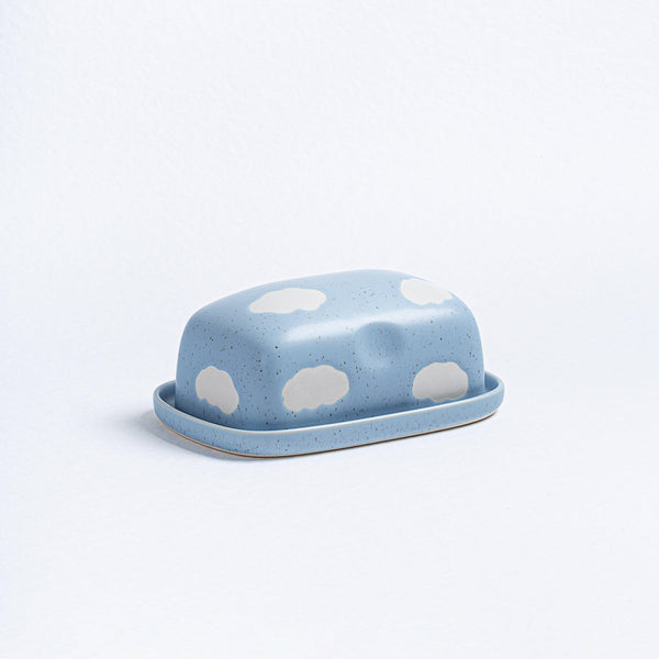 Egg Back Home Cloud Butter Dish, Blue