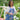 April Cornell Russian Chintz Apron, Blue — hero