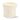 Lit Paddywax Macaron candle in a cream ceramic cup with a raised pink macaron motif