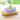 Blue check butter dish outdoors