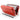 Kikkerland Briefcase BBQ Portable Charcoal Grill, Red