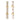 Two saucer crackers, one with gold stripes and one with gold stars, tied with gold bows