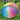 Rainbow umbrella underside