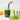 Navy U-Konserve silicone straw in a jar of green juice