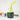 Lime U-Konserve silicone straw in a bottle of green juice