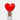 Heart stopper in the neck of a clear bottle