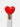 Heart stopper in the neck of a clear bottle