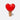 DOIY red ceramic heart bottle stopper with a cork base
