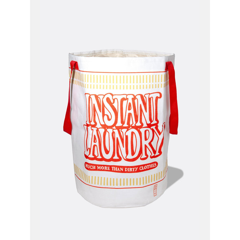 DOIY cup noodle style laundry bag printed Instant Laundry with red handles