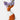Bunny vase holding purple flowers