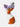 Bunny vase holding purple flowers