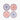 Four Serax Bazaar breakfast plates in assorted red and blue patterns