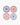 Four Serax Bazaar breakfast plates in assorted red and blue patterns