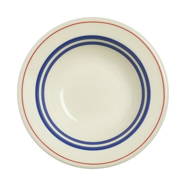 Fish's Eddy Redband Blueband Diner Fruit Bowl, 4 oz