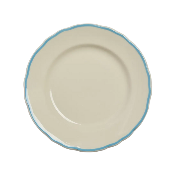 Fish's Eddy Skyblue Scallop Appetizer Plate, 7.25 in