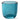 tag Classic Tealight Holder in aqua glass