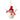 TAG Snowman Penguin Ornament, a white snowman penguin in a red knit hat and striped scarf, hanging from a cord