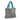 tag Daisy print cotton tote bag with teal straps