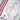 Candy cane swizzle stick in a glass of water on a striped cloth