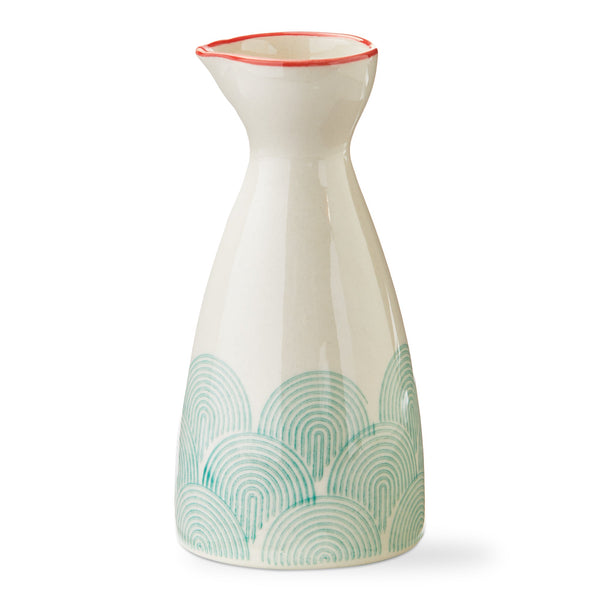 Tag Wave Stoneware Sake Bottle