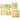 Set of three Bees Wrap food storage wraps in various sizes, featuring colorful floral and garden-themed patterns.