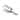 TableCraft 4 oz stainless steel ice scoop, angled view