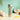 Ototo Ice Cub silver bear scoop with tropical fruits and waffles, lifestyle