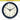 Infinity Instruments Retro 9.5" Wall Clock, Navy Blue — angle