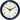 Infinity Instruments Retro 9.5" Wall Clock, Navy Blue — front