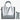 LOQI Metallic Matt Silver Bag with Zip Pocket