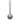 Fat Daddio's stainless steel measuring spoons, alternate angle showing the riveted handles and connecting ring