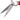 Close-up of the micro-serrated blades on the Messermeister red kitchen shears