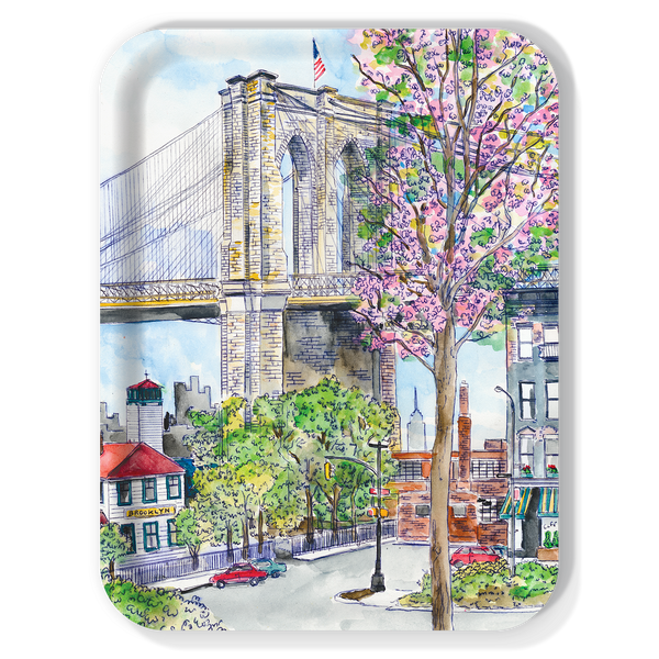 Trays4Us Brooklyn Bridge Birchwood Tray
